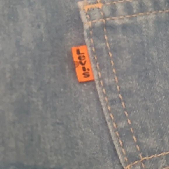 VINTAGE 80s LEVIS JEANS ORANGE TAB A SKOSH MORE COMFORT JEANS 38x32 - Picture 8 of 9